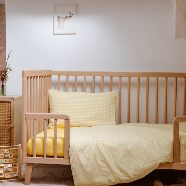 Housse de couette Percale de Coton Bio bébé Vichy