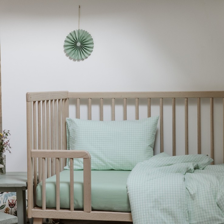 Housse de couette Percale de Coton Bio bébé Vichy