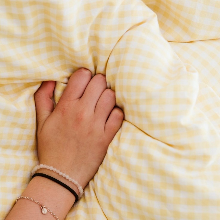 Housse de couette Percale de Coton Bio Vichy 1 personne