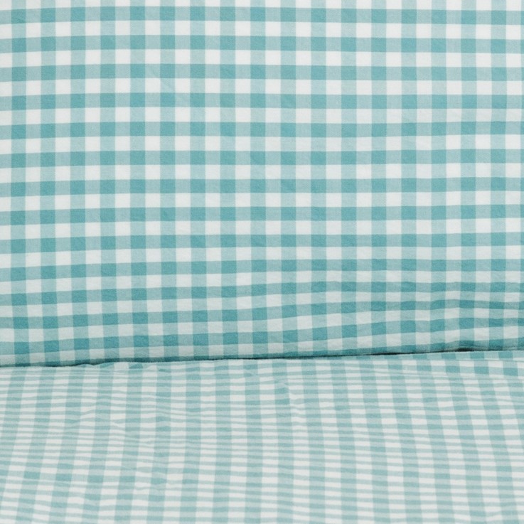 Taie traversin Percale de Coton Bio Vichy