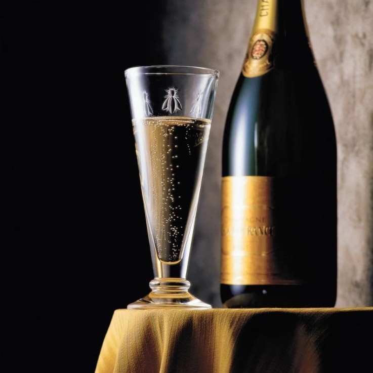 Flûtes à champagne Abeille 15 cl (lot de 6) en verre