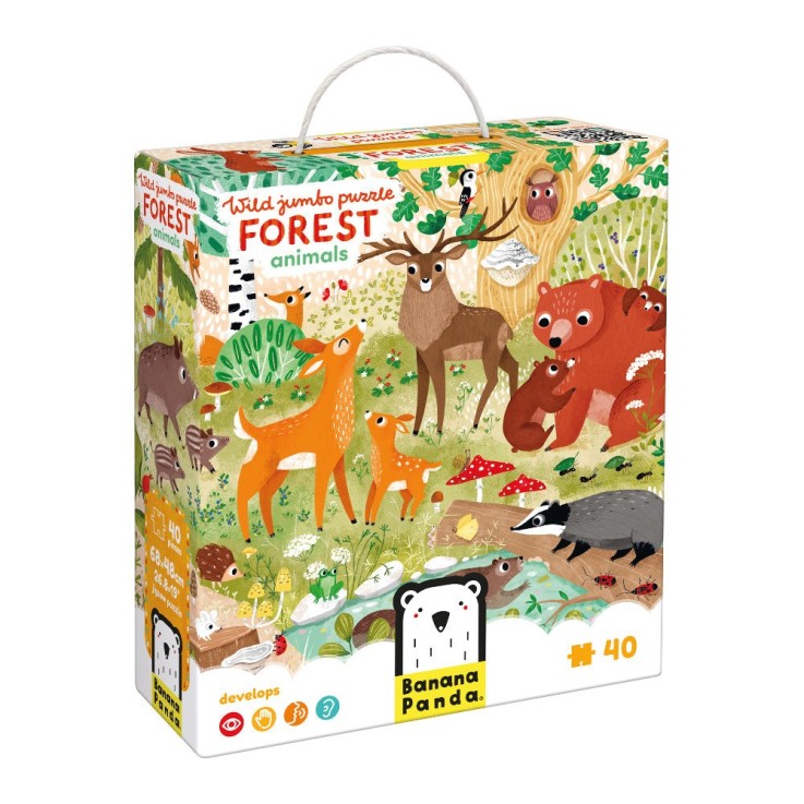 Puzzle enfant 40 pièces Animaux de la forêt