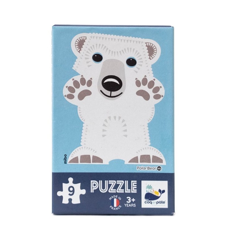 Puzzle enfant 9 pièces Ours polaire