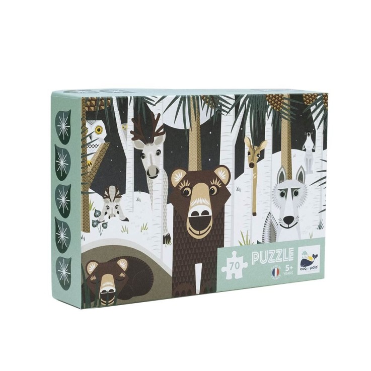 Puzzle enfant 70 pièces Winter wildlife