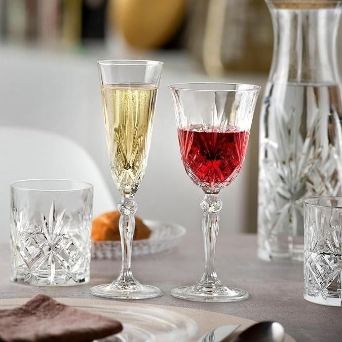 Boite de 6 verres à pied Mélodia 21 cl en cristallin