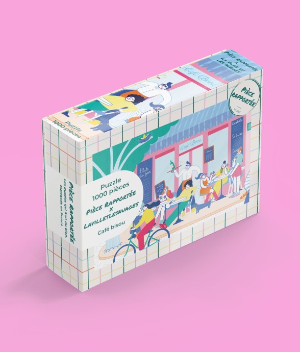 Puzzle 1000 pièces Café bisou