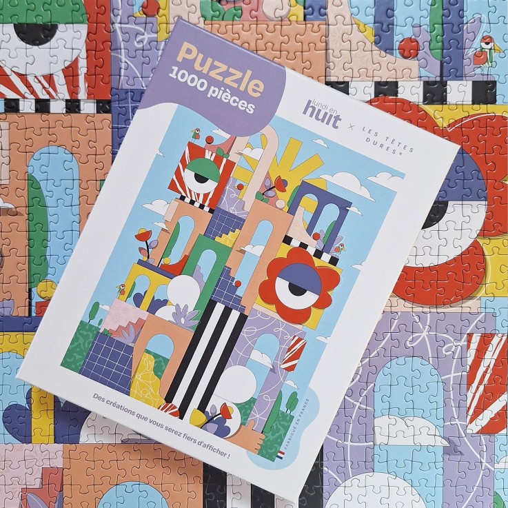 Puzzle 1000 pièces Lundi en huit x Les têtes dures