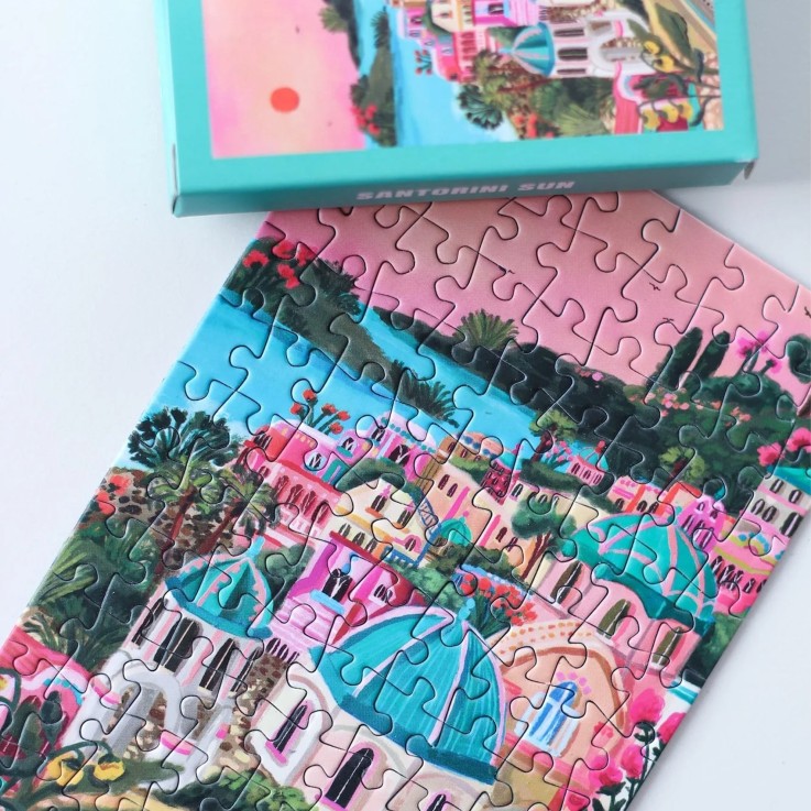 Mini puzzle 99 pièces Santorini Sun