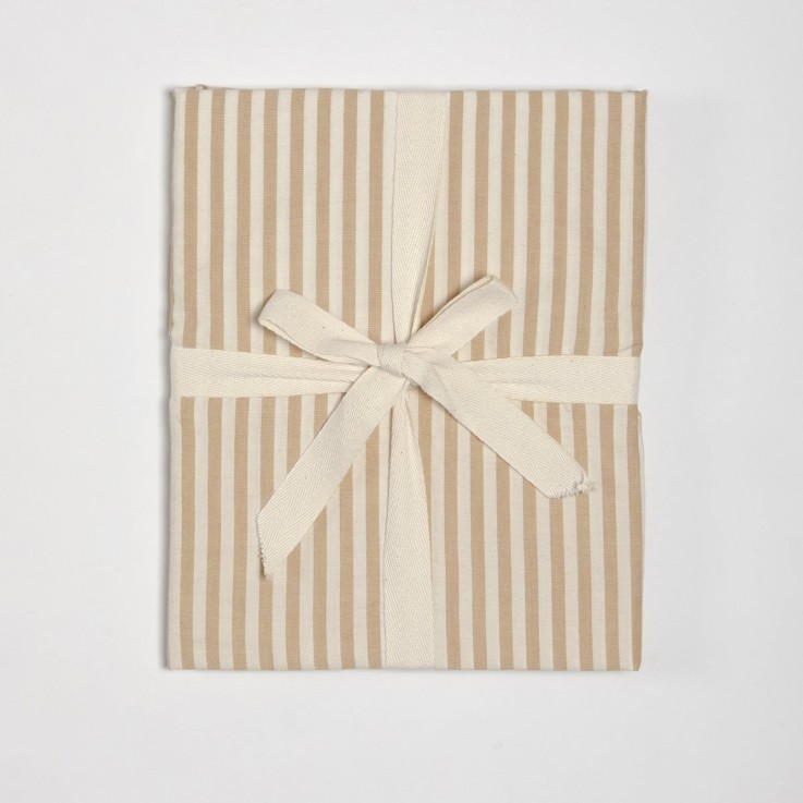 Drap housse berceau Percale de Coton Bio rayé