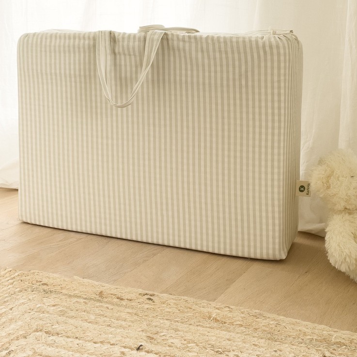 Matelas de voyage pliant rayé 60x120 cm