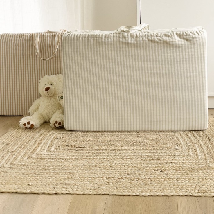 Matelas de voyage pliant rayé 60x120 cm