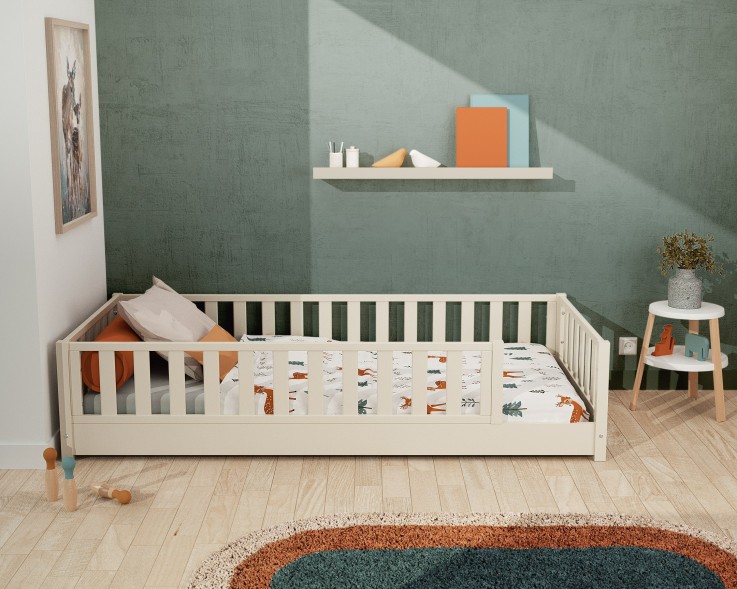 Lit au sol enfant en bois SONHO