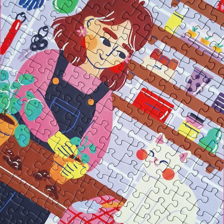 Puzzle 1000 pièces La serre aux chats