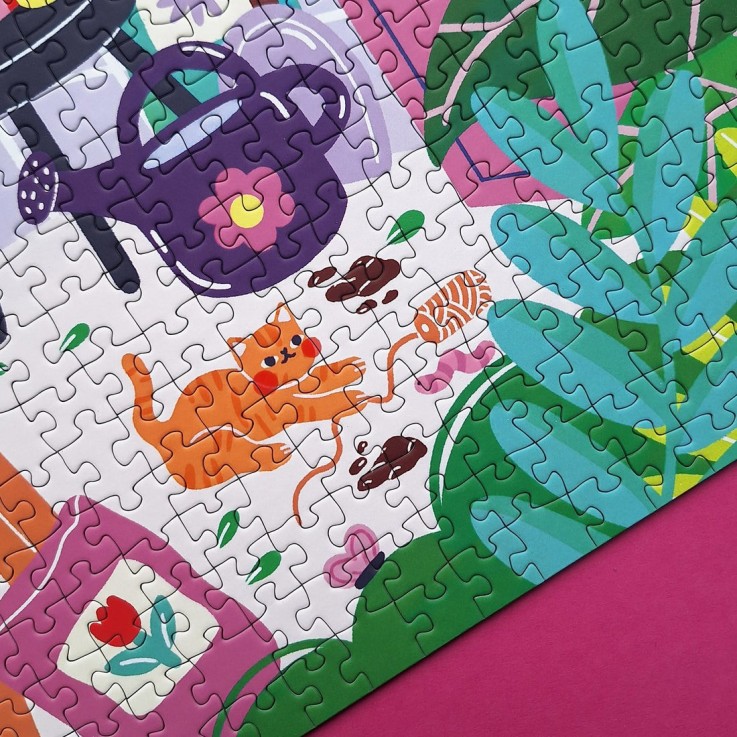 Puzzle 1000 pièces La serre aux chats