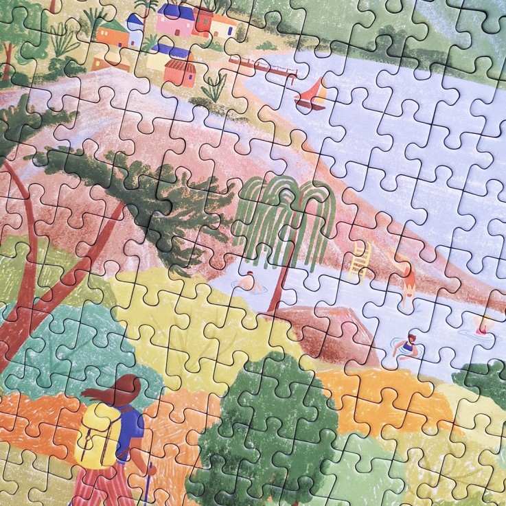 Puzzle 500 pièces Balade entre ciel et terre