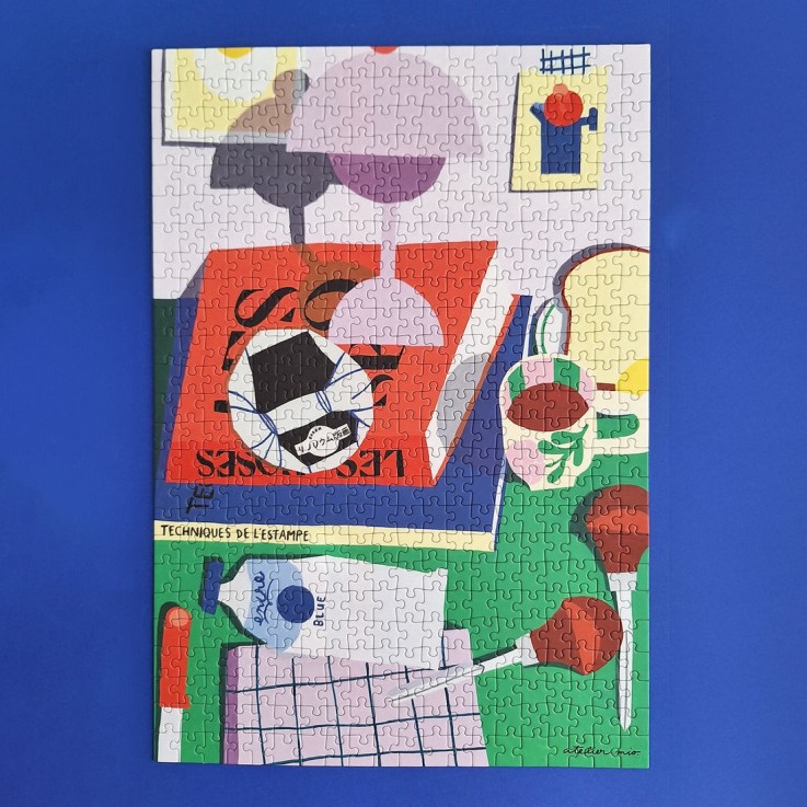 Puzzle 500 pièces L'atelier de linogravure