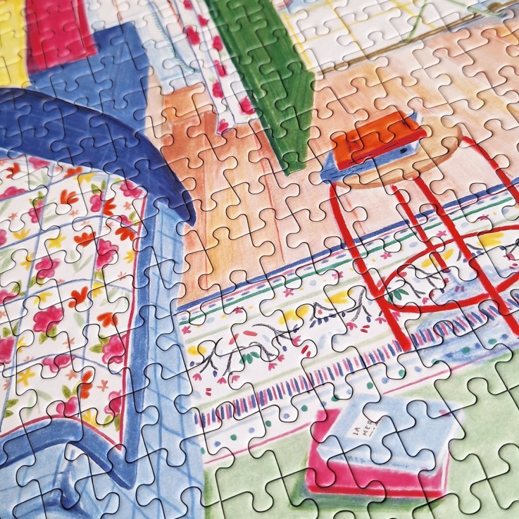 Puzzle 500 pièces Par la fenêtre, la mer