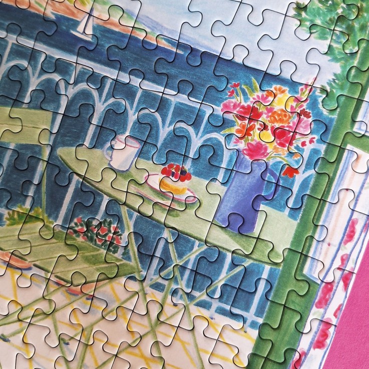 Puzzle 500 pièces Par la fenêtre, la mer