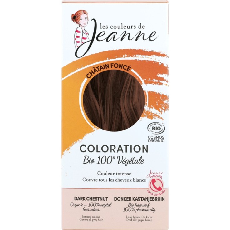 Coloration 100% Bio & Végétale - Châtain foncé