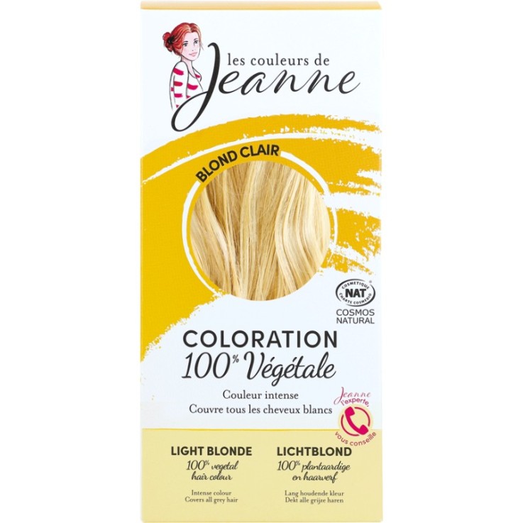Coloration 100% Végétale - Blond clair