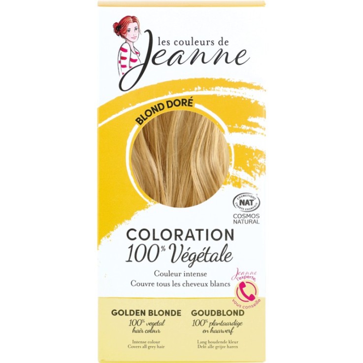Coloration 100% Végétale - Blond doré