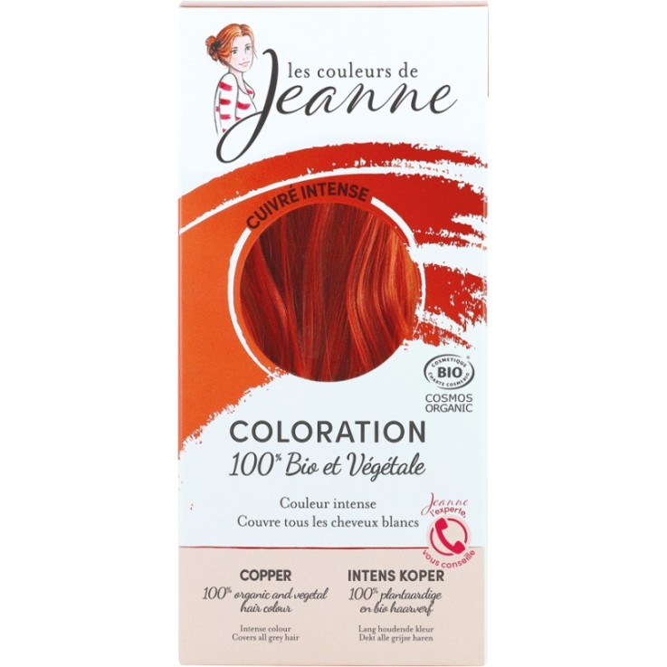 Coloration 100% Bio & Végétale - Cuivré intense