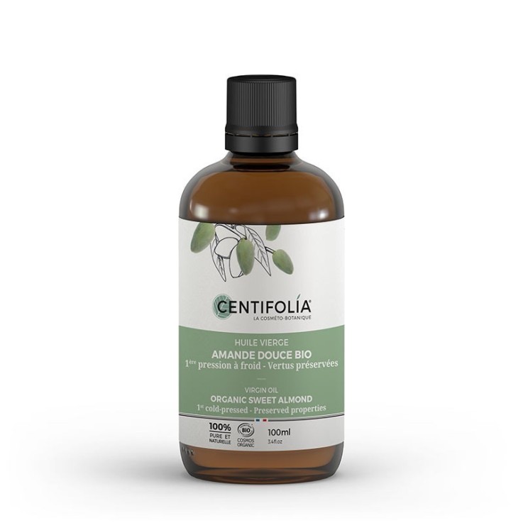 Huile végétale vierge d'amande douce (100ml) Bio