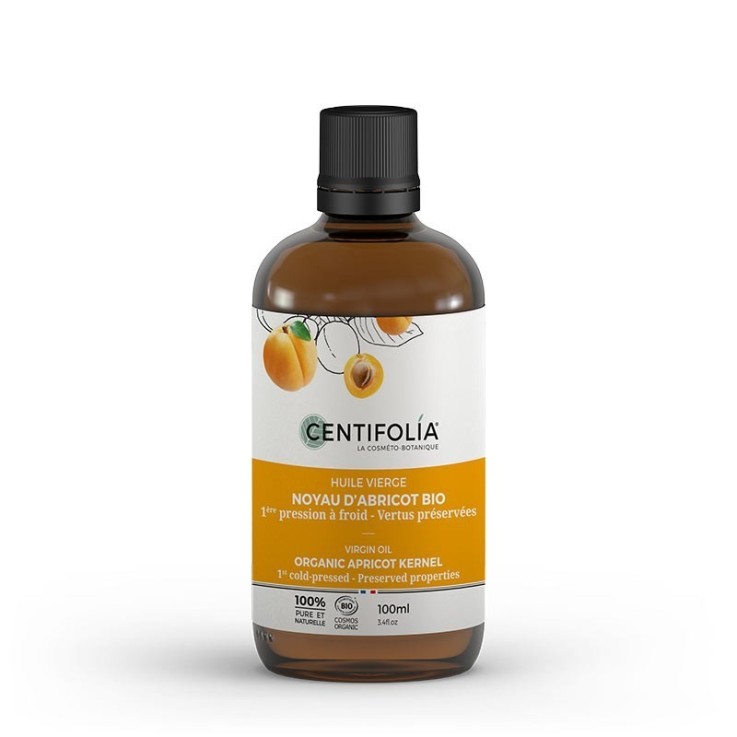 Huile végétale vierge d'abricot (100ml) Bio