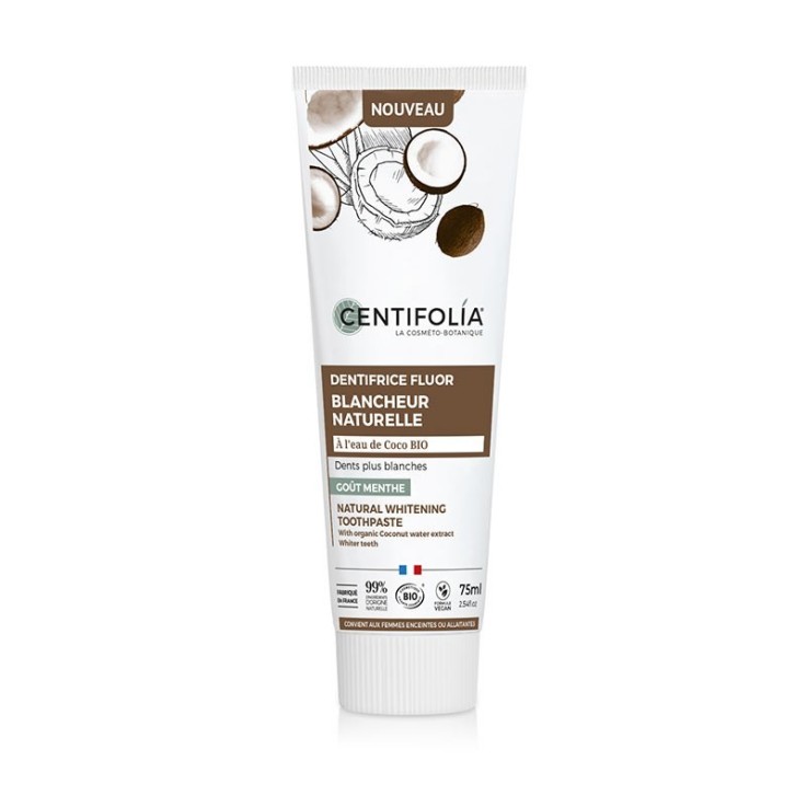 Dentifrice fluor blancheur naturelle (75ml) Bio