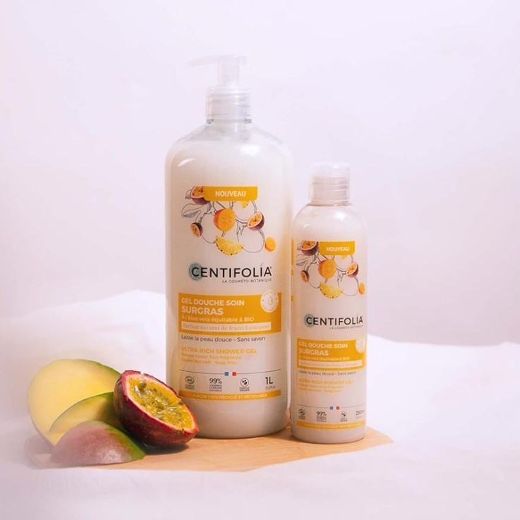 Gel douche soin surgras Fruits exotiques (1l) Bio