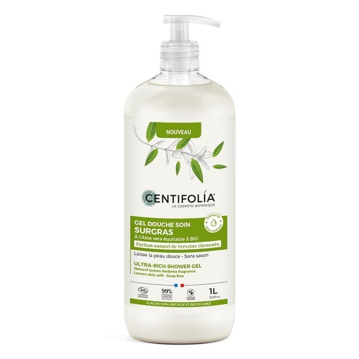 Gel douche soin surgras Verveine citronnée (1l) Bio