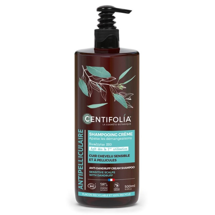 Shampoing crème antipelliculaire (500ml) Bio