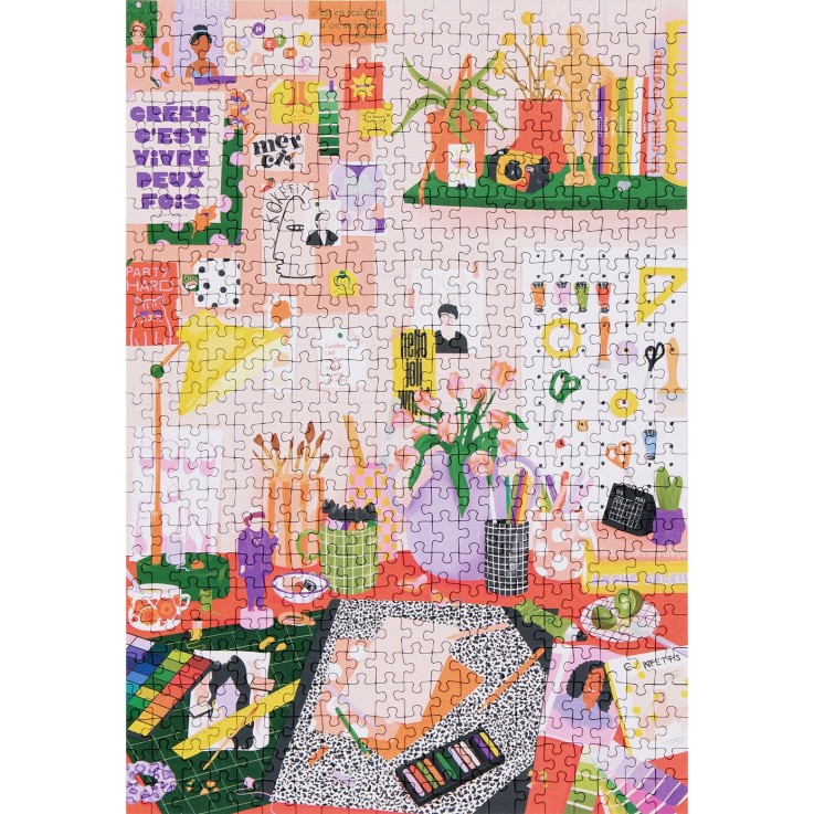 Puzzle 500 pièces Du feutre sur les mains