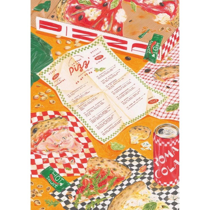 Puzzle 1000 pièces Pizza à emporter