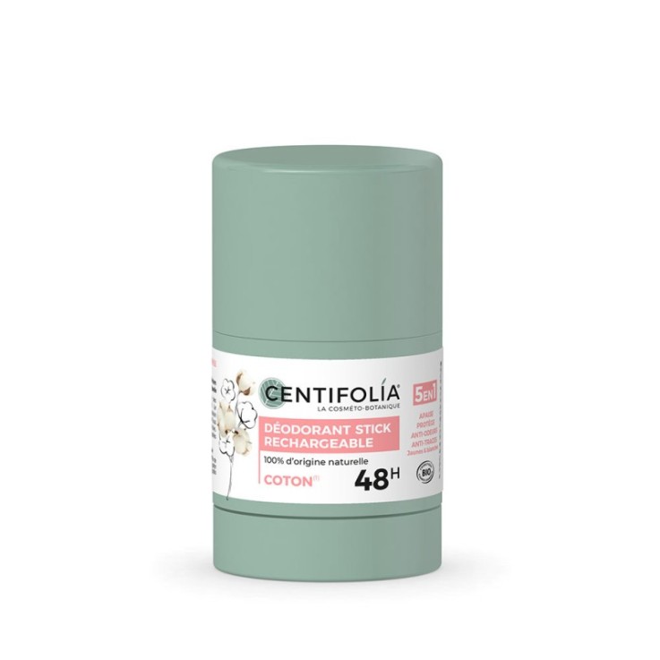 Déodorant stick rechargeable 48h - Fleur de coton Bio