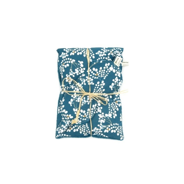 Kit bien-être - bouillotte aux graines de lin et masque de nuit