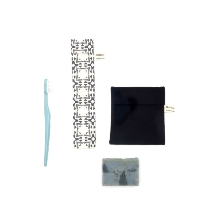 Kit voyage - pochette à savon et pochette à brosse à dents