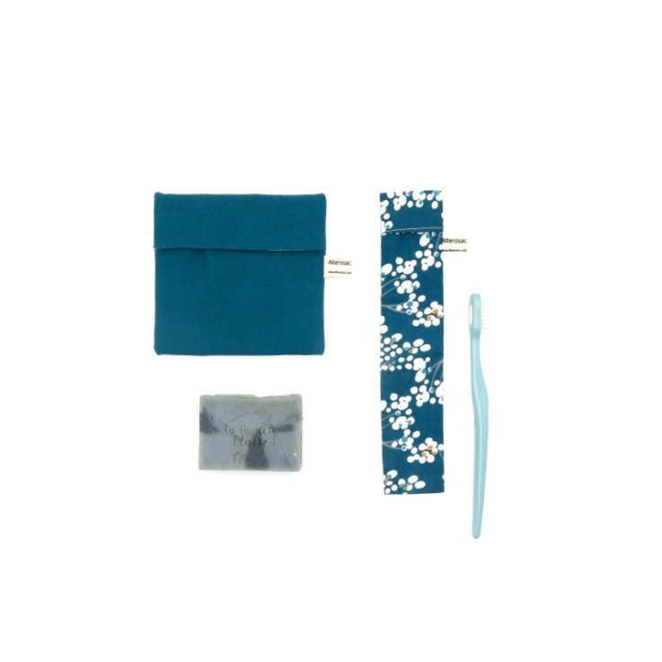 Kit voyage - pochette à savon et pochette à brosse à dents