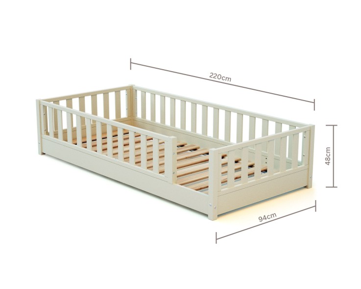 Lit au sol enfant en bois SONHO