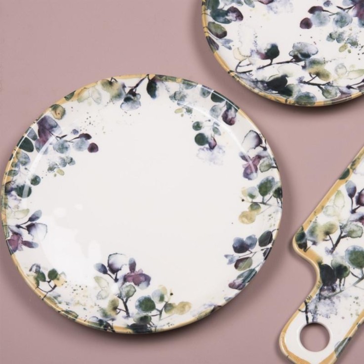 Assiette plate Garden 27,5 cm (lot de 6) en faïence
