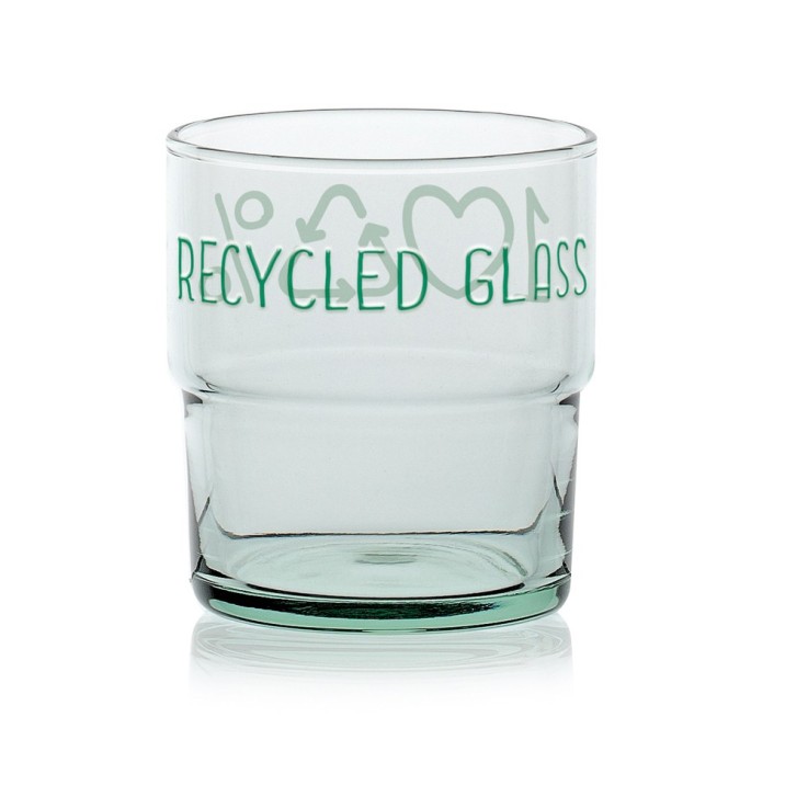 Lot de 6 verres Green en verre 100 % recyclé