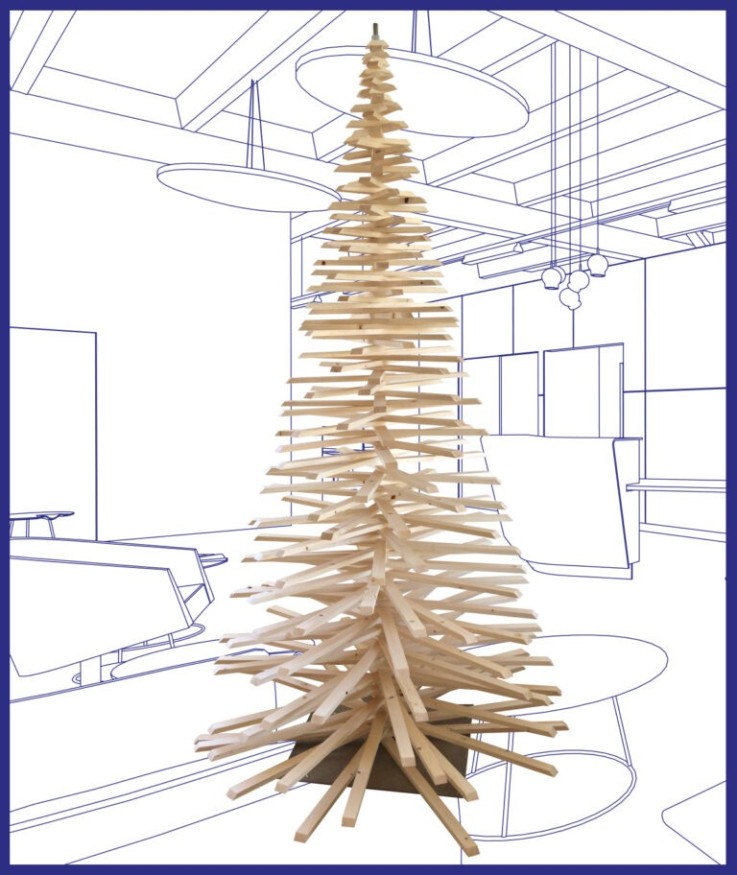 Mon Sapin Woody en bois (250cm)