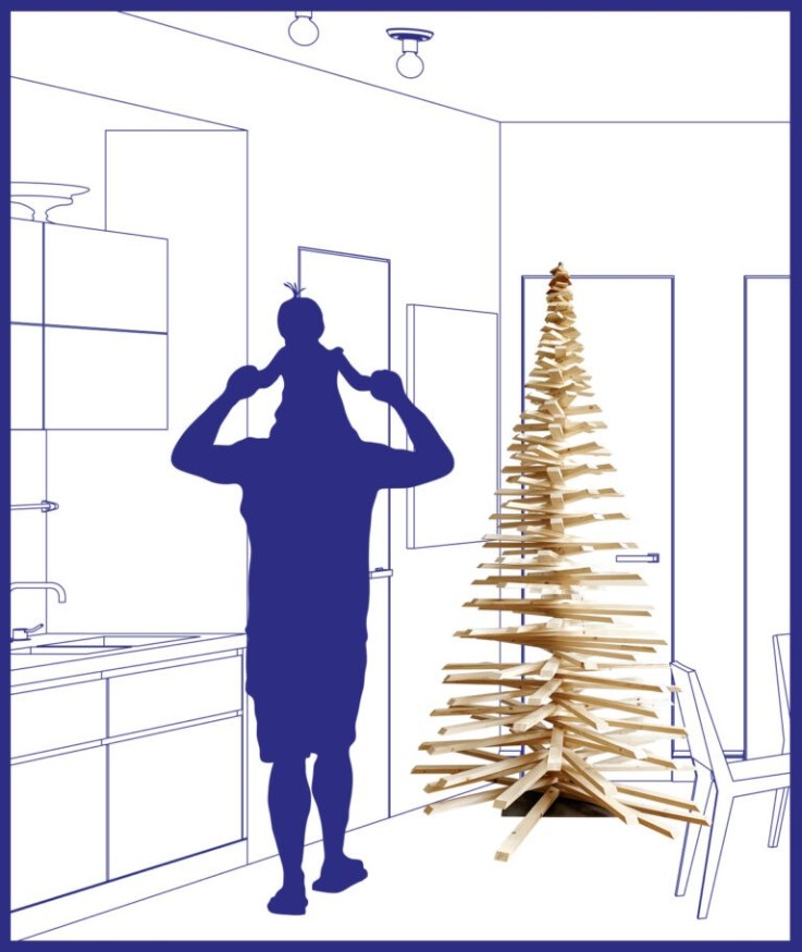 Mon Sapin Woody en bois (200cm)