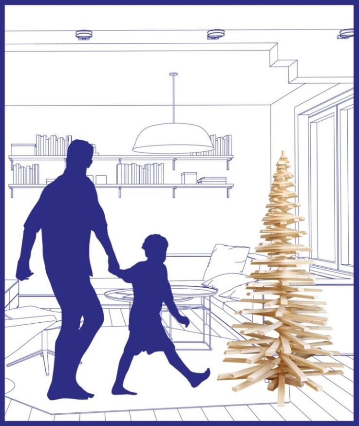 Mon Sapin Woody en bois (160cm)