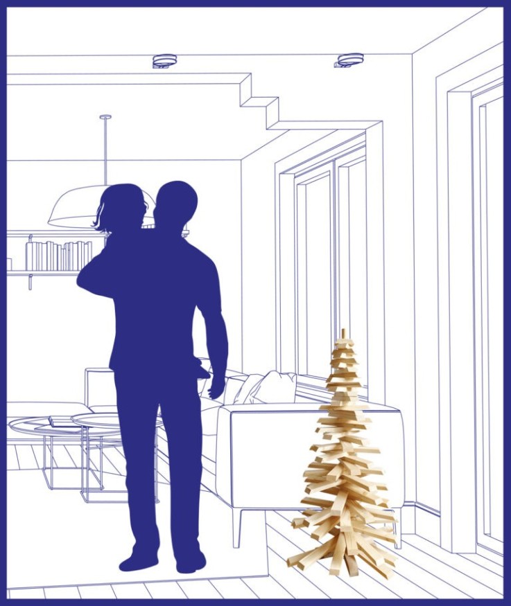 Mon Sapin Woody en bois (100cm)