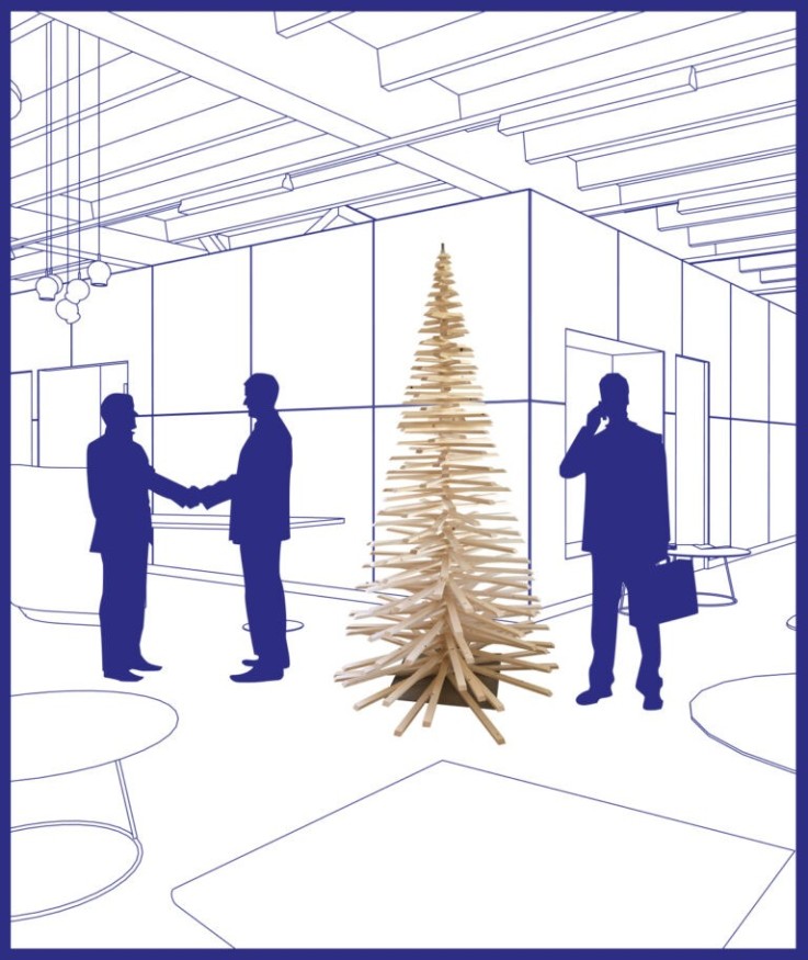 Mon Sapin Woody en bois (300cm)