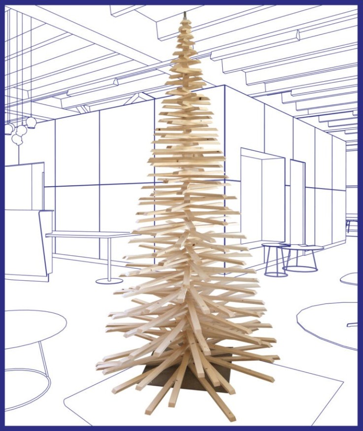 Mon Sapin Woody en bois (300cm)