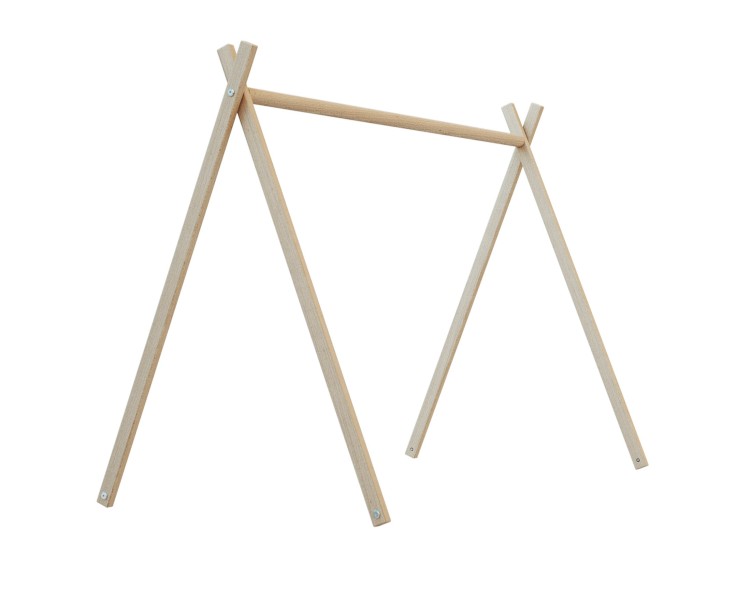 Lit tipi en bois avec toit 60 x 120 cm