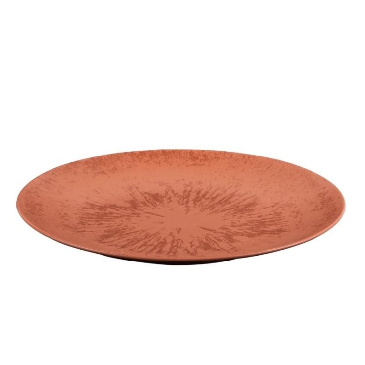 Assiette plate Onyx 27 cm Terracotta (lot de 6) en grès