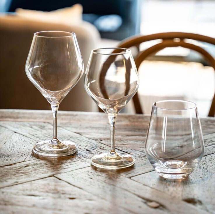 Boite de 6 verres à pied Harmonie 30 cl en cristallin